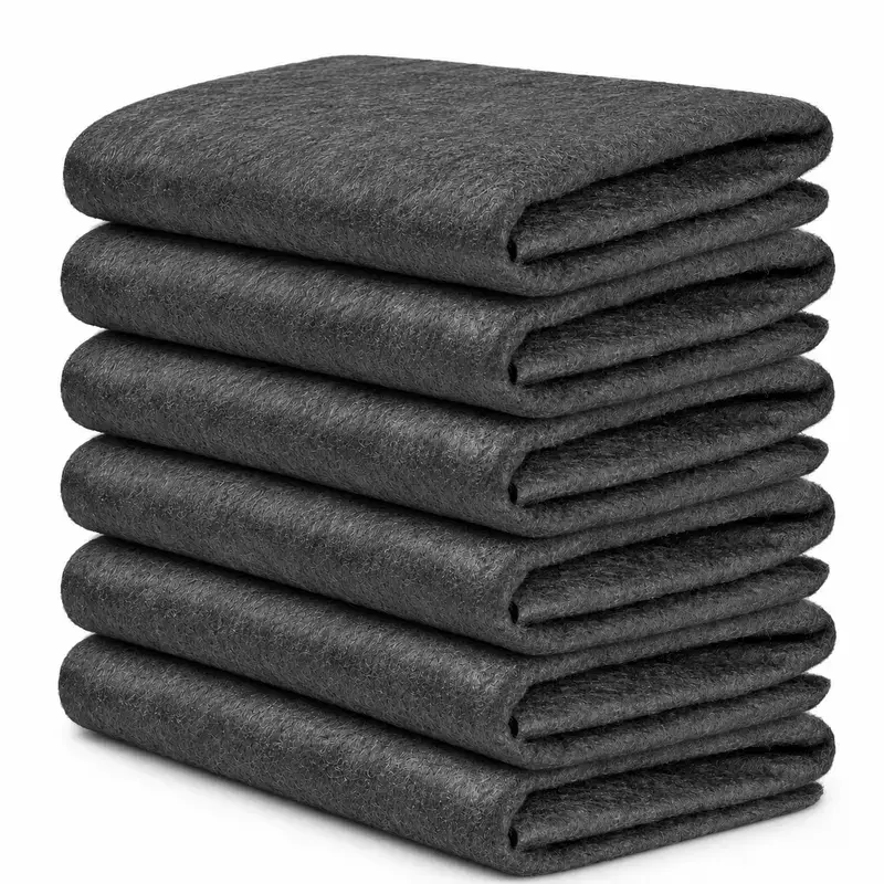 GMOX 6 Pack Highly Absorbent Microfiber Cleaning Cloths, Thick Reusable Lint Free Cleaning Towels for Car Drying, Glass, Mirrors, Kitchen, Countertops & Home Cleaning, Soft Streak Free Wiping Rags for Everyday Use