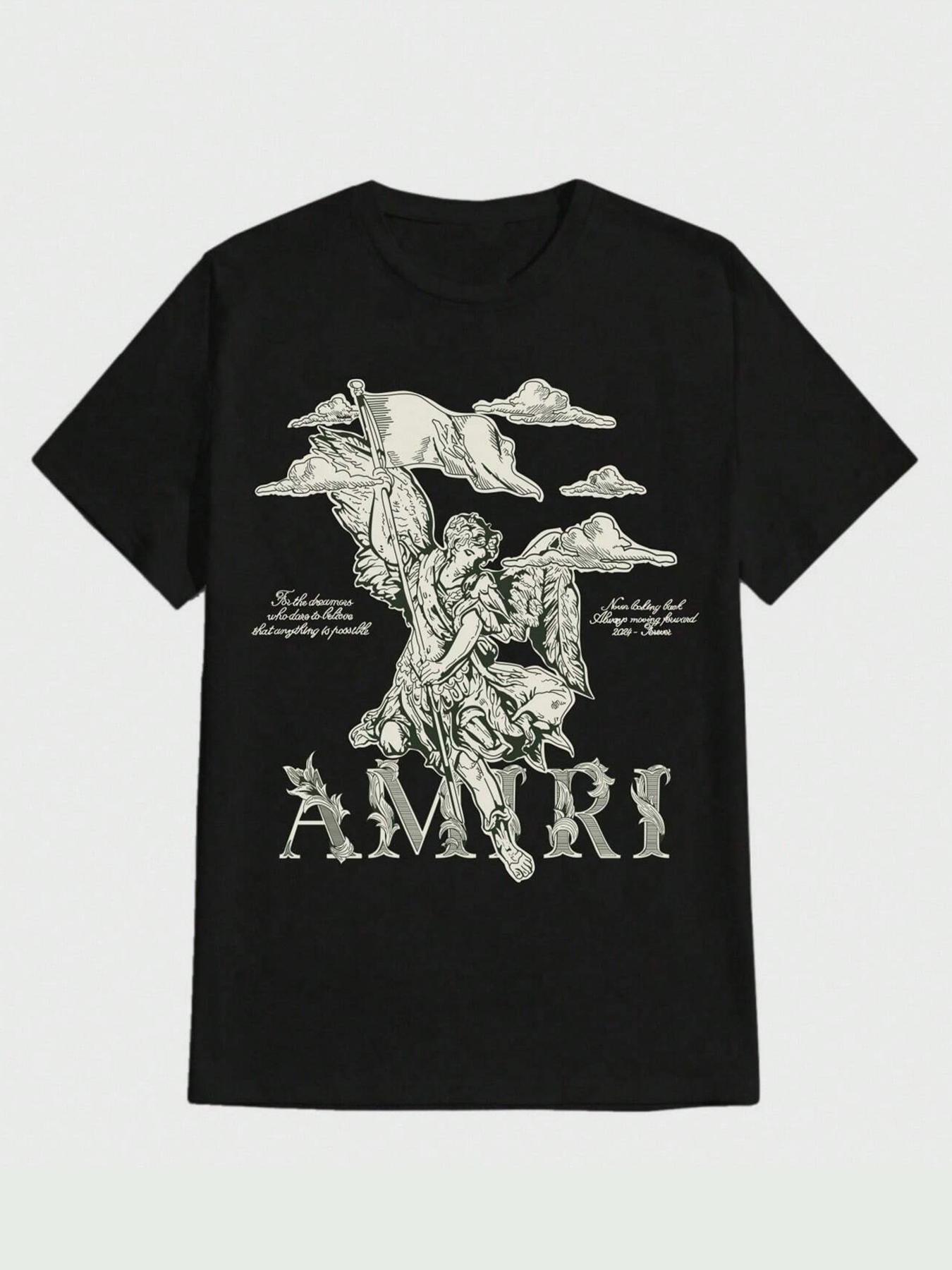 Men's Casual Summer Short Sleeve T-Shirt with Unique Print, Lightweight and Breathable Fabric for Daily Wear, Stylish Streetwear Graphic Tee for Any Occasion
