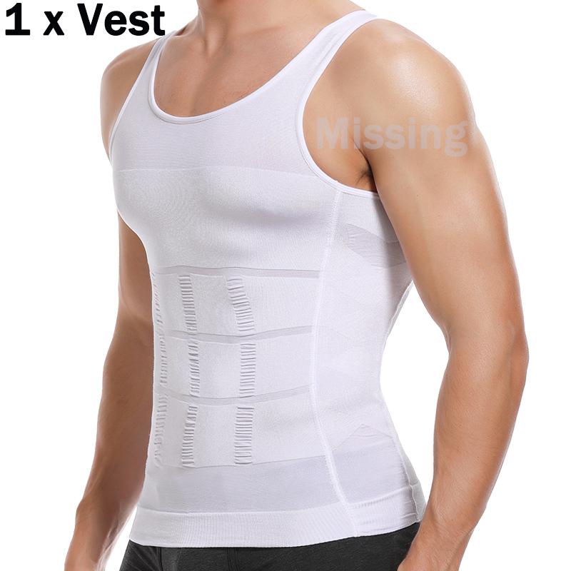 CATTIBOR 1-2 Pack Men Solid Compression Vest Shaping Vest,Men Sleeveless Shirt Shapewear,Men T-Shirt Sport Vest,Men Breathable Round Neck Compression Tank Top Men Shirt For Running Workout Fitness  Basketball,Menswear Underwear For All Seasons,Boy Vests