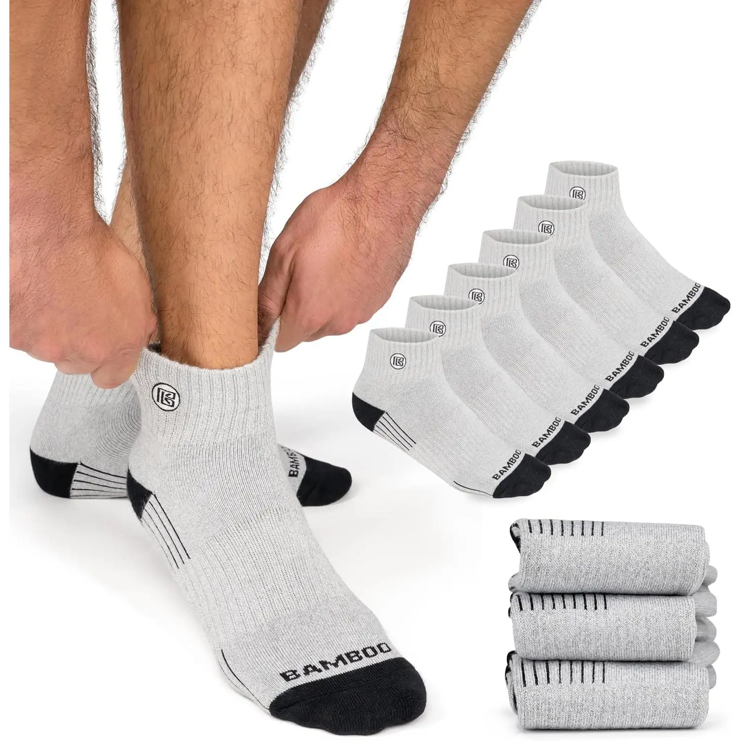 Light Gray 3 Pair