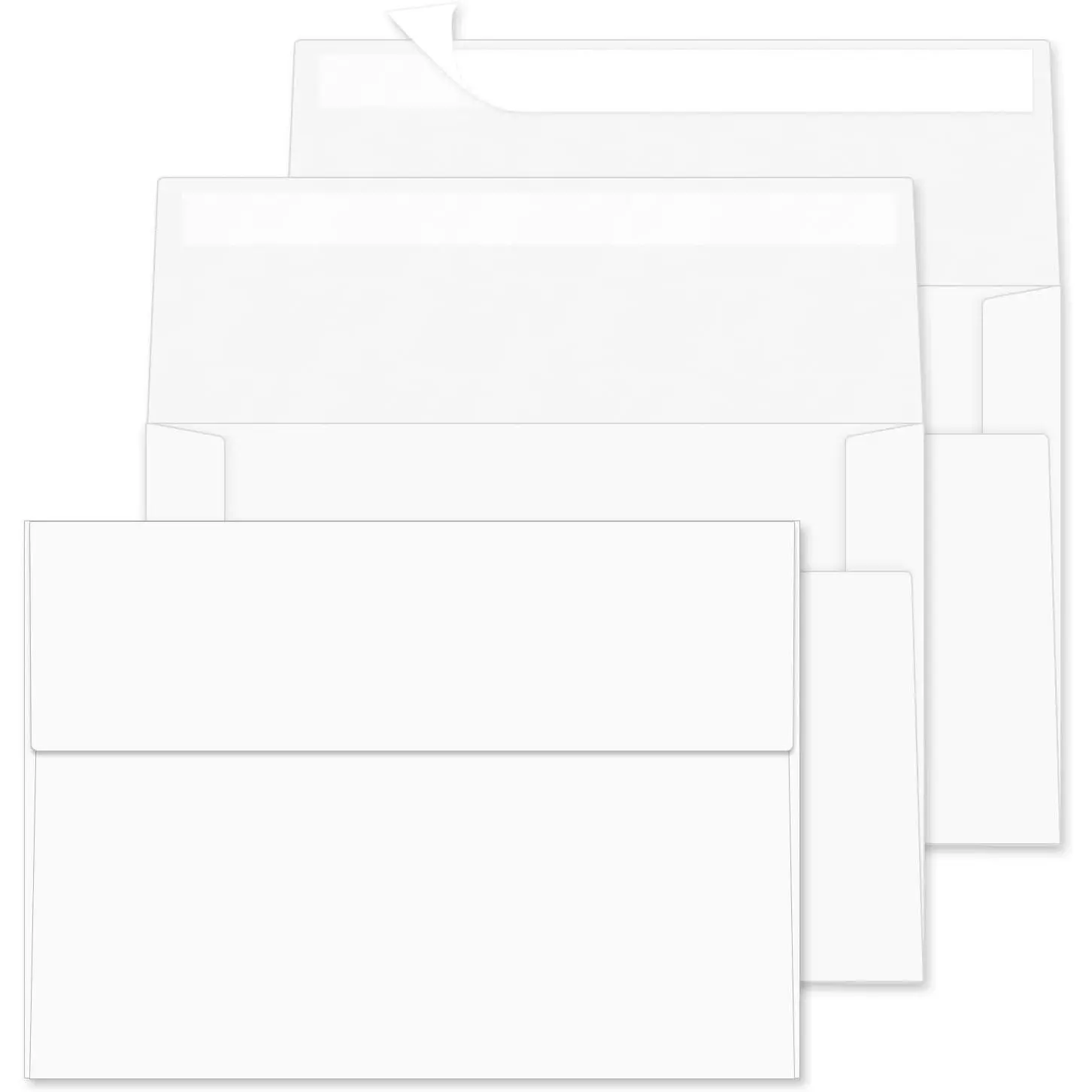 A2 Envelopes 100 Pack Envelopes for Invitations（White） | Self Seal Envelope for 4.25x5.5 Cards,4 3/8" x 5 3/4" Envelopes For Postcards, Photos，RSVP, Greeting Cards