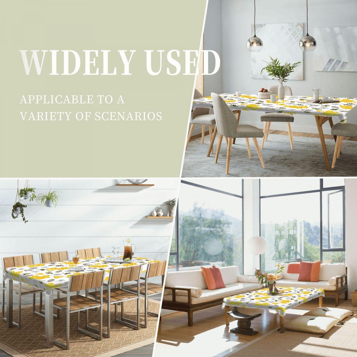 Honeycomb bee Pattern Printed Tablecloth, versatile throughout the four seasons, suitable for kitchen, hotel, and restaurant table decoration, enhancing dining atmosphere, and a must-have for versatile home decor.