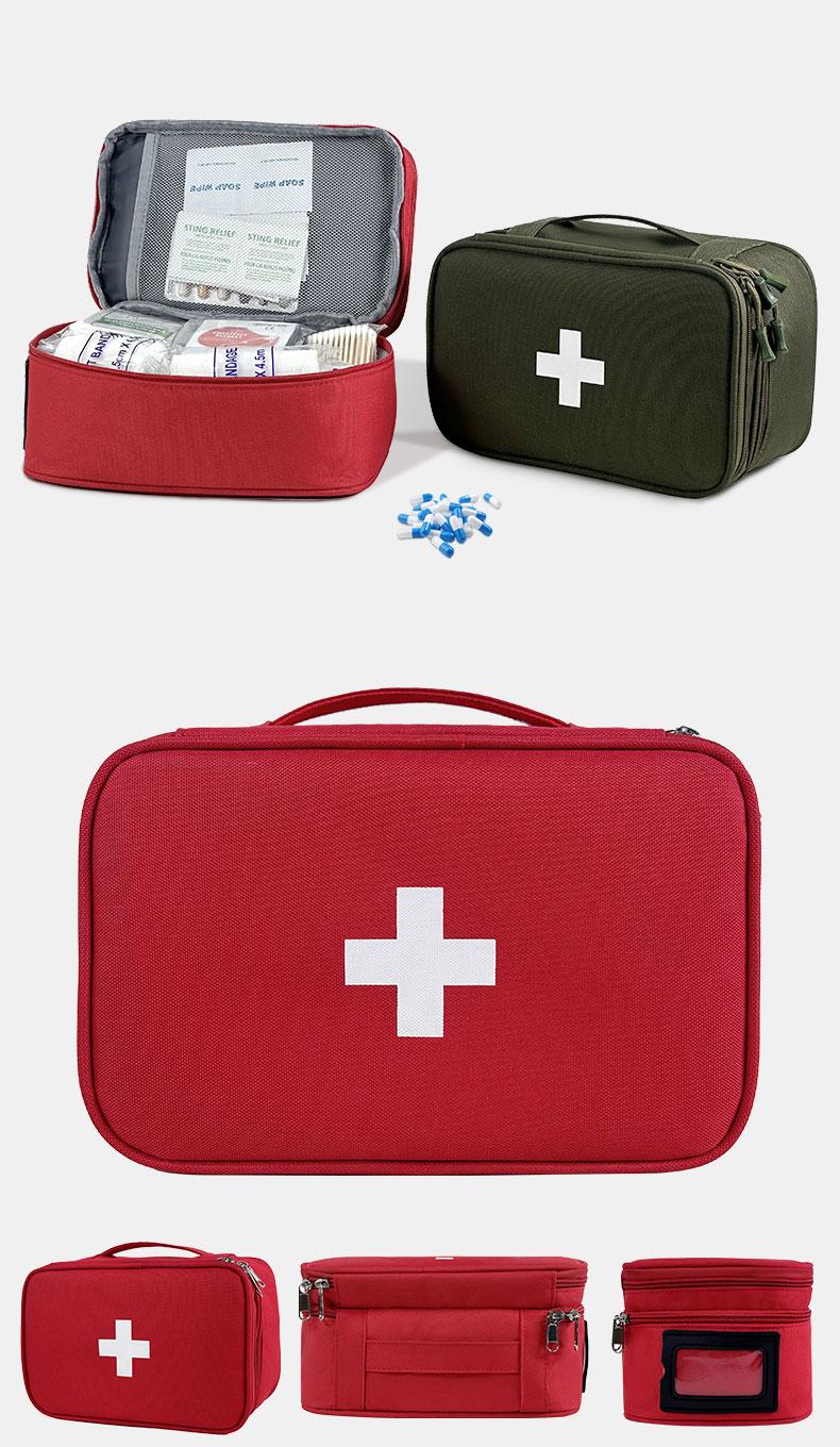 Jumahe Springtok Portable First Aid Kit with Handle,Essential for Home,Office,Car,Travel,Hunting,Camping,Medicine Storage Bag,Travel Accessories Packing Cubes,Toiletry Travel Bag,School Hygiene Bag