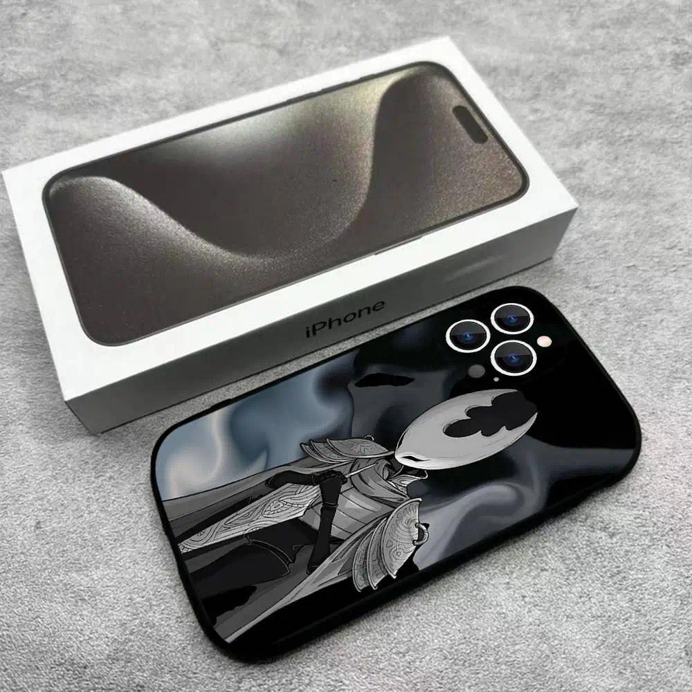 Hollow Knight Silksong Personalized High-Detail Smartphone Case - Black Soft Shockproof Protection Accessory for iPhone 11-17 Pro Max/Plus, Samsung Galaxy S23-S25 Handheld Devices