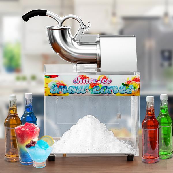 Commercial Snow Cone Machine - 48L Commercial Shaved Ice Machine for Snow Cones, 300W Electric Fluffy Snow Cone Maker for Party, Suitable for Party Activities, Family Gatherings, Sale