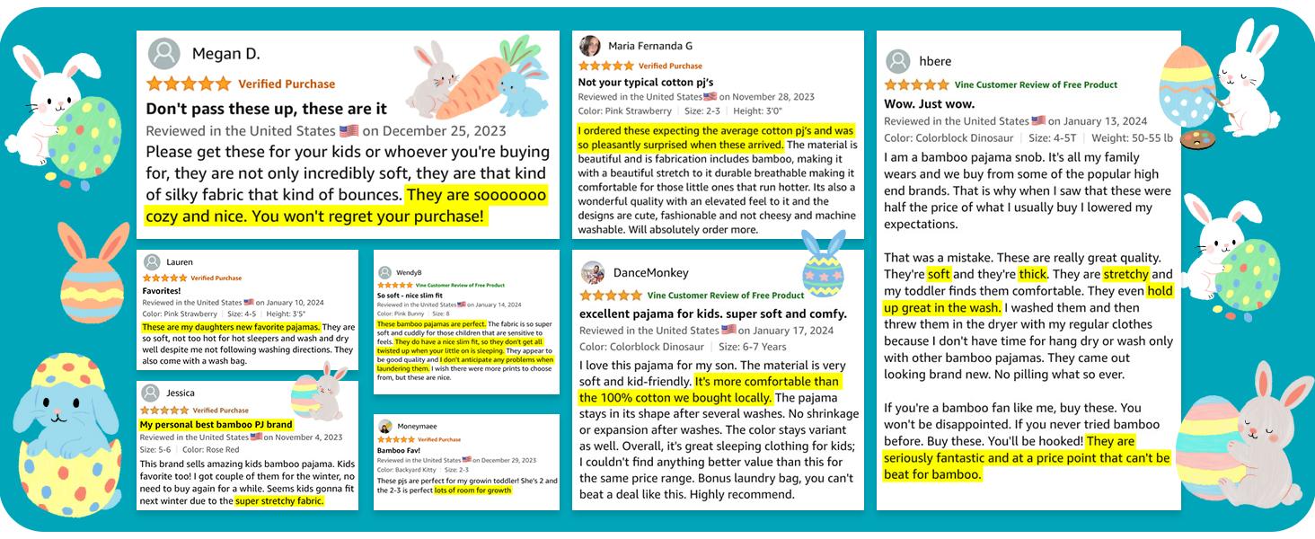 babee Reshinee Moisture-wicking Bamboo Pajama sets for Toddler Boys Girls,Temp-Sensing Babys Kids 2pcs Pjs,Long-Sleeve Snug Fit Sleepwear 12M-8Y Sets,Valentine's Day gift