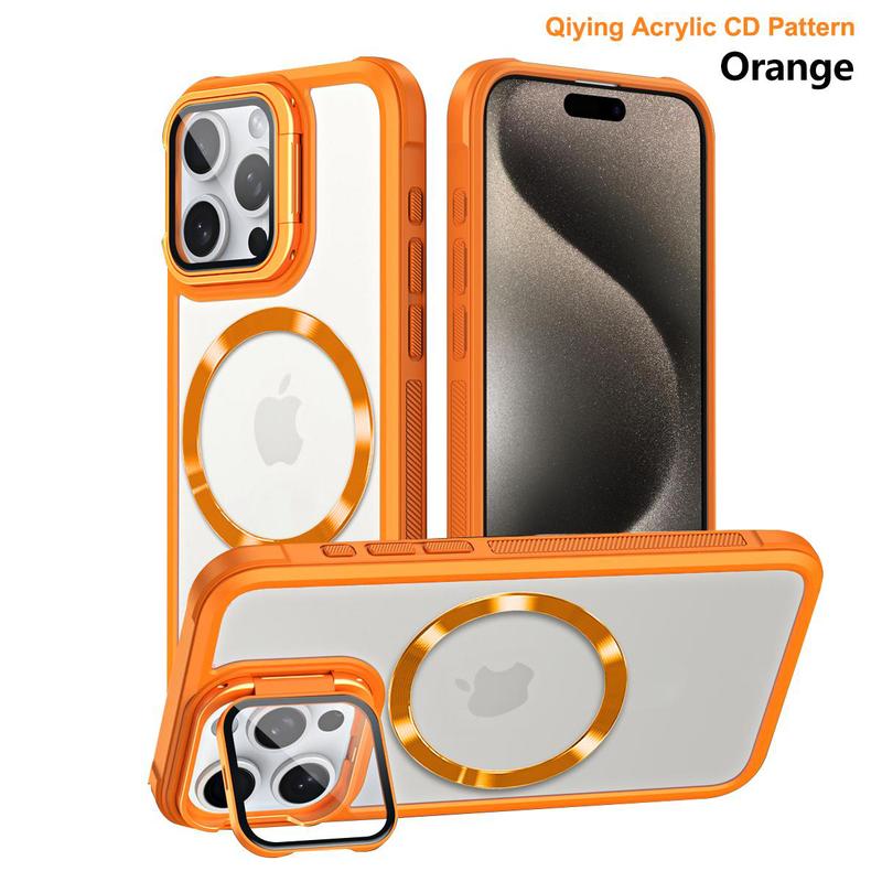 Magnetic Phone Case, Camera Lens Protector and Camera Holder, Shockproof Transparent Shell Scratch-resistant Waterproof and Durable, Suitable for iPhone16 Pro, 15, 14 Plus, 13 Pro Max