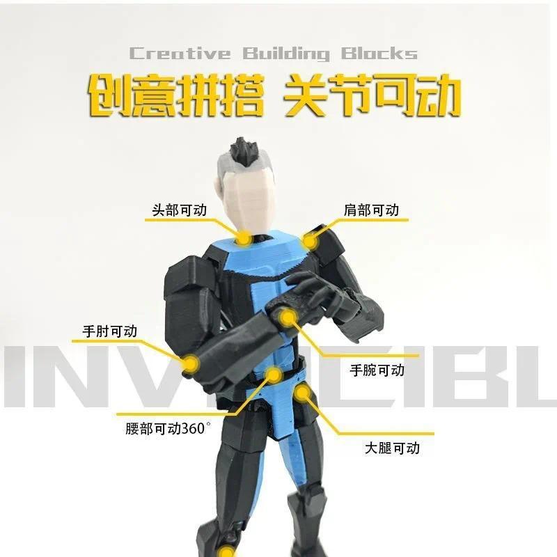Invincible Mark Lucky 13 Multi Joint Movable Action Figure Diy Assembled Collectible Toy For Adult Holiday Surprise Gift