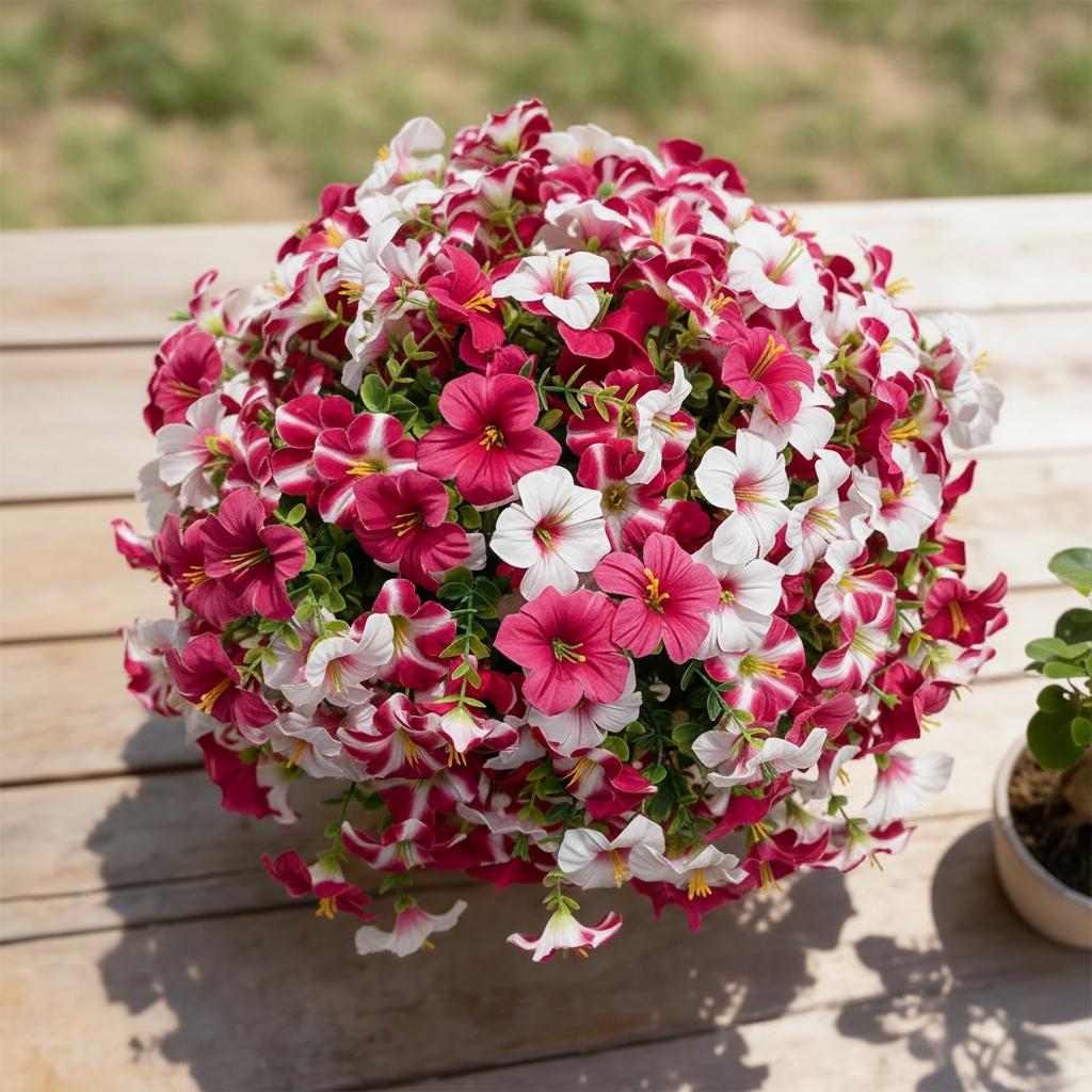 Artificial Potted Plant, 10pcs Faux Flower with UV Protective Function, Decorative Flower for Outdoor Home Flowerpot Porch Terrace Decoration #GLOBAL PICKS