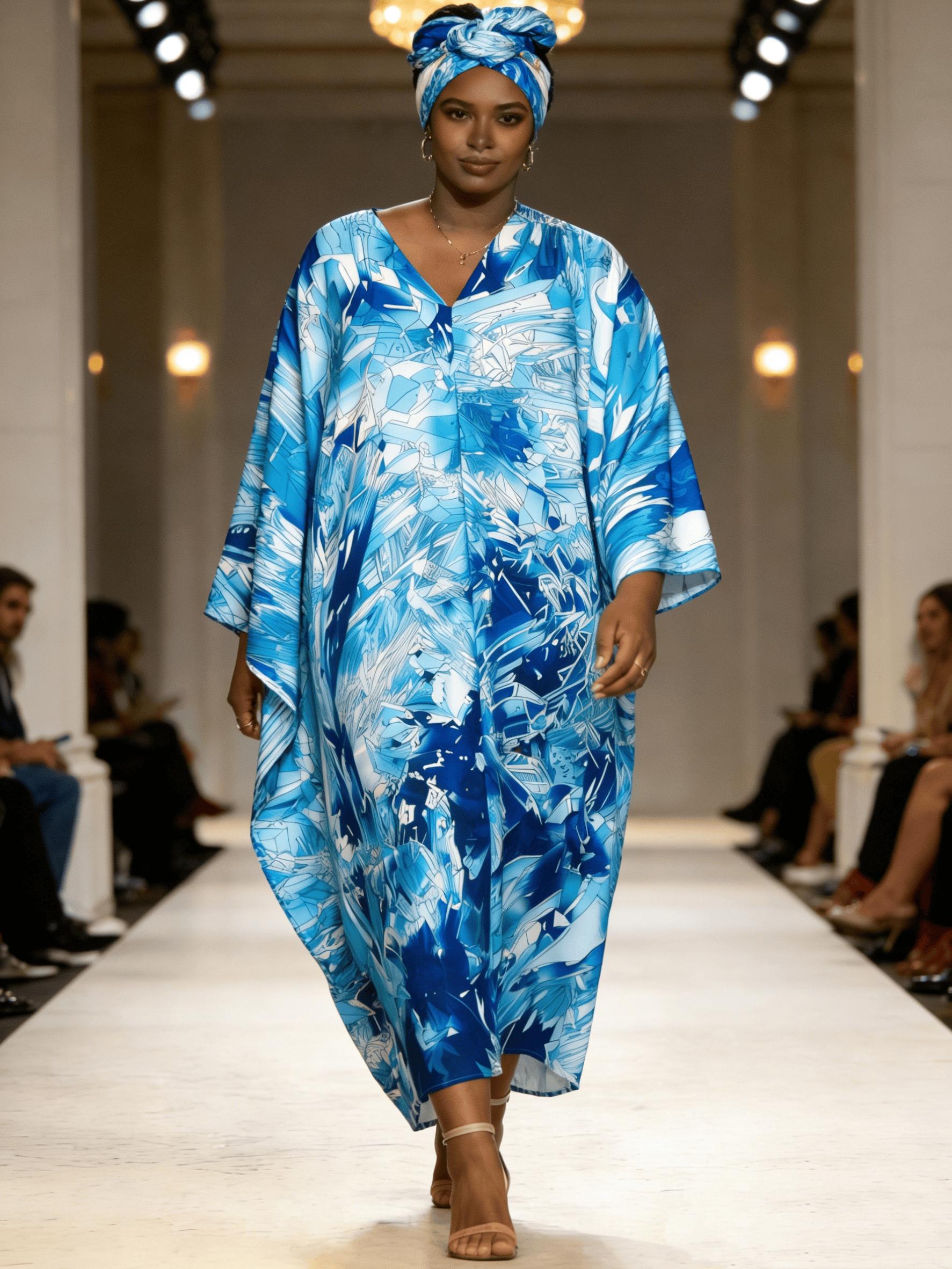 2-piece set woman‘ s Boho Kaftan Beach Cover Up  – Oversized Maxi Dress Beachwear for Summer Vacation & Resort Wear ✨