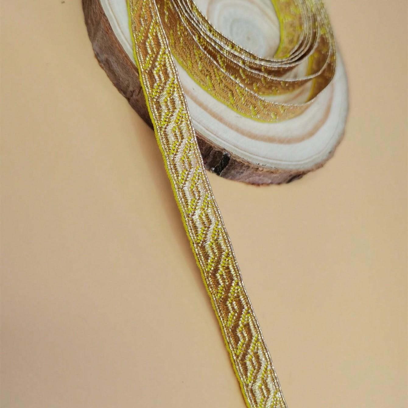 Stair Pattern Decorative Ribbon, 0.85cm X 100cm, Ideal for Band Clothing, Hats, Pins, Shoulder Patches, DIY Sewing Supplies