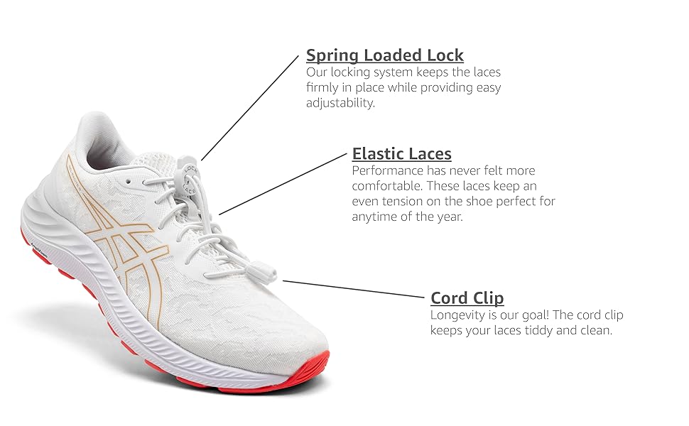 Lock Laces - Elastic No Tie Shoelaces 1 Size Fits All for Kids Adults Tieless Shoe Laces Tennis Shoes Sneakers