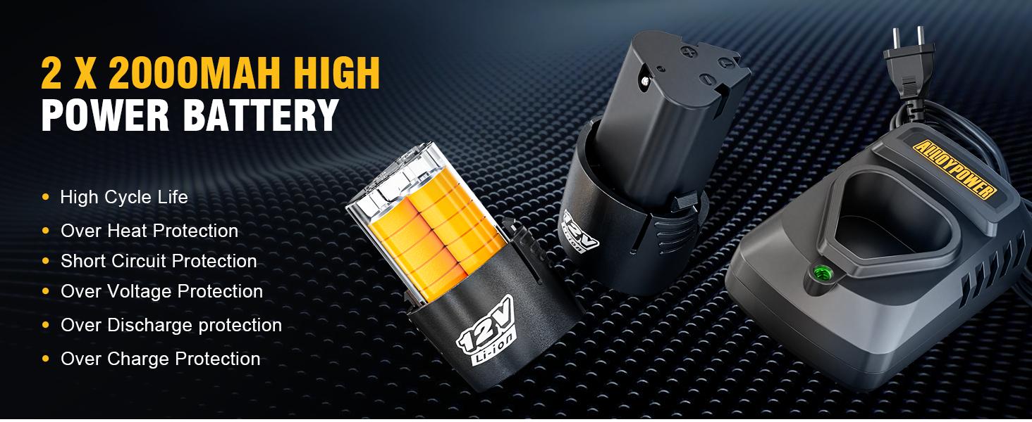 3/8" Cordless Ratchet Wrench Set, 60FT-LBS(80N.m) Electric Ratchet, 12V Extended Power Ratchet Wrench with Variable Speed, 6 Sockets, LED Light, 1/4" Adapter,1/2" Adapter,2 Batteries, Best Christmas and New Year Gift Ideas for Everyone