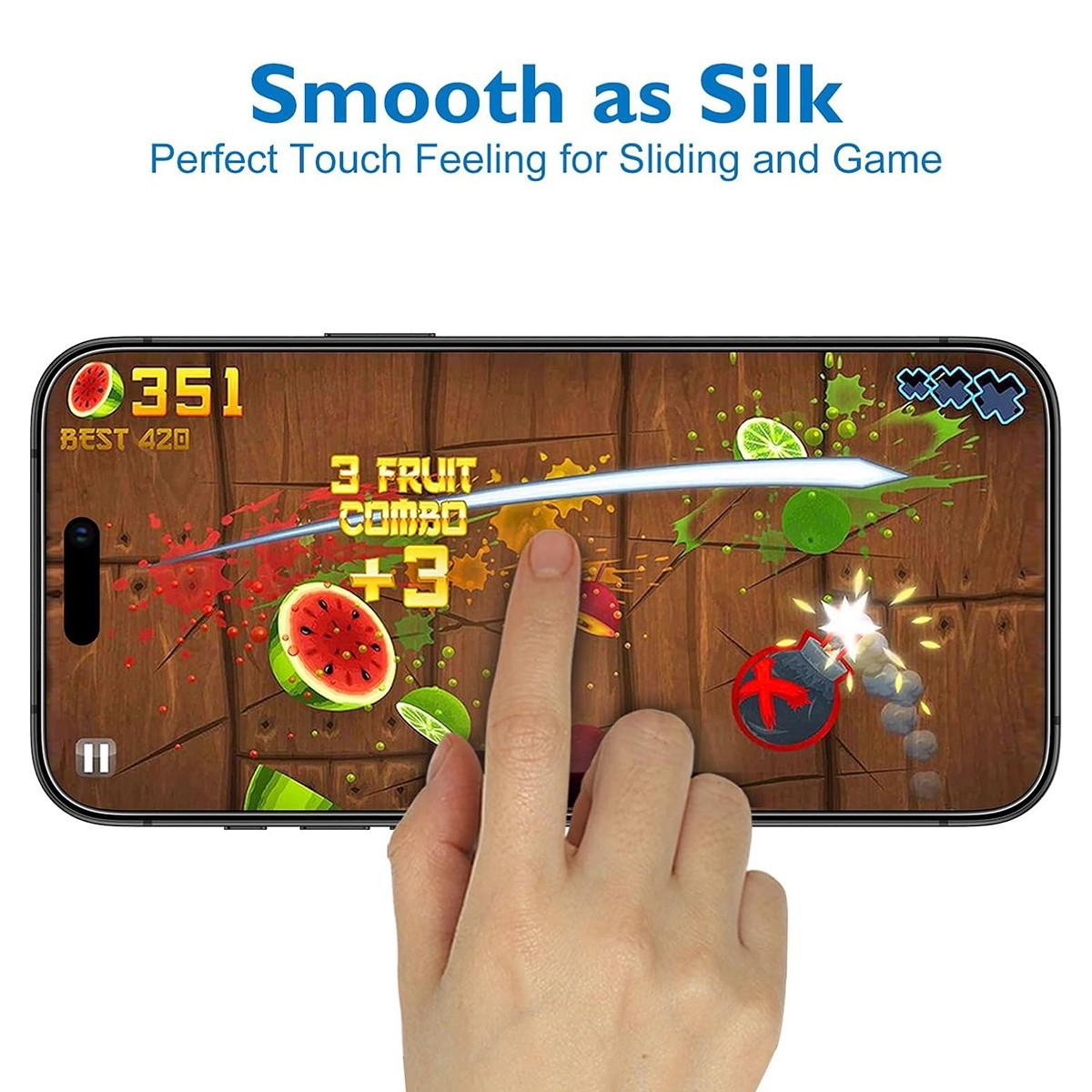 Mothca 2-Pack Matte Tempered Glass Screen Protector for iPhone Models, Anti-Glare & Fingerprint Resistant Design, Bubble-Free Installation