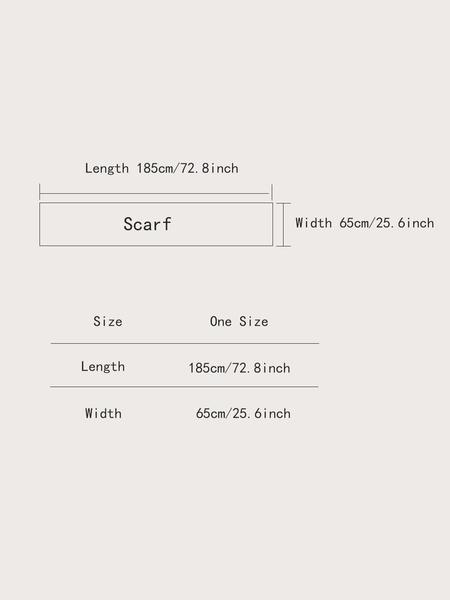 Geometric Print Textured Blanket Scarf with Fringe Trim, Soft Warm Shawl for Fall & Winter, Fashion Accessory for Women & Girls