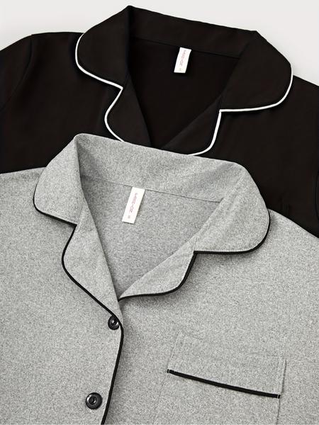 Women's 2-Piece Lapel Cardigan Set, Casual Loose-Fitting Long-Sleeve Knitwear, Fall & Winter Home Wear