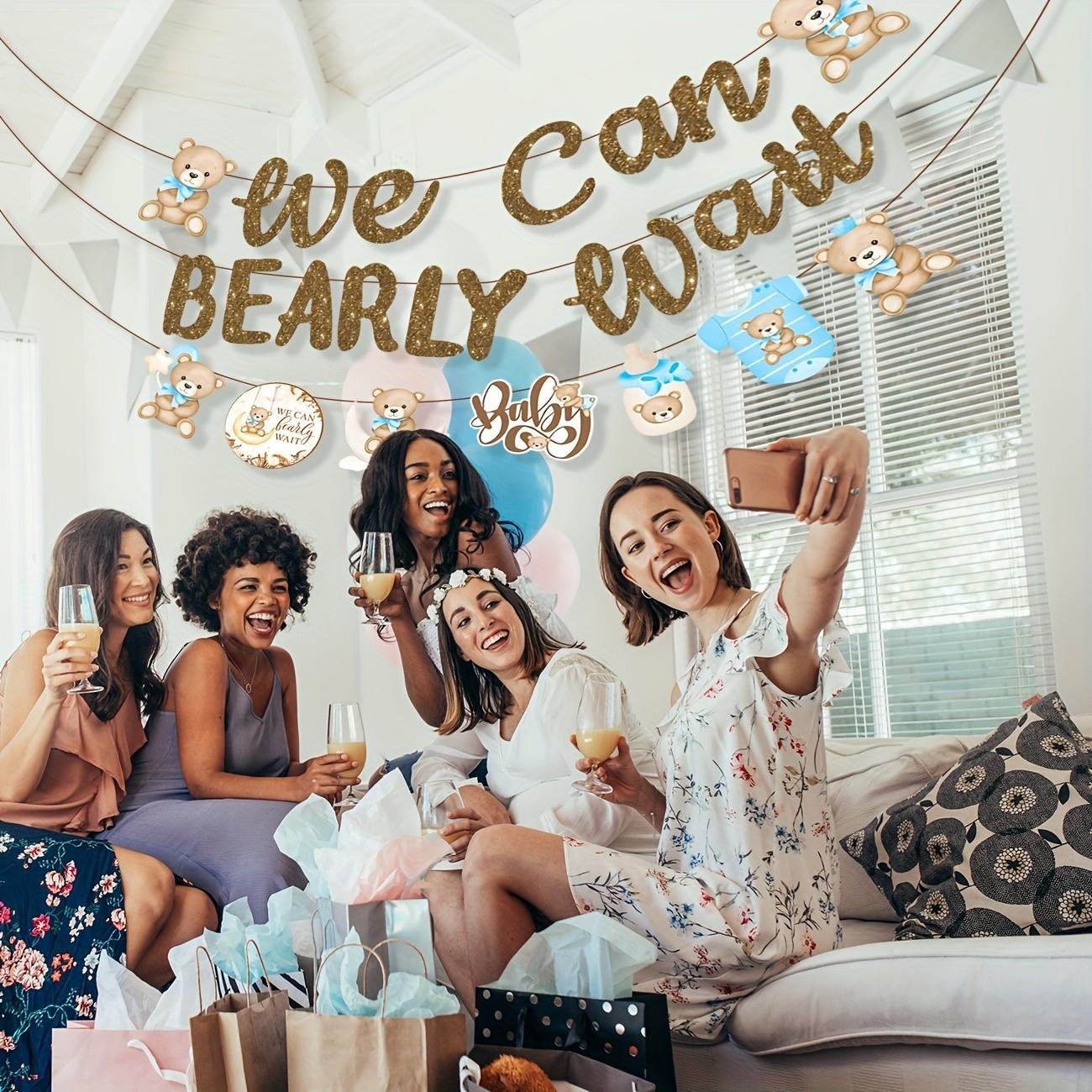 We Can Bearly Wait Banners, Bear Babyshower Banner, Teddy Bear Baby Shower Decorations, Bear Birthday Party Supplies