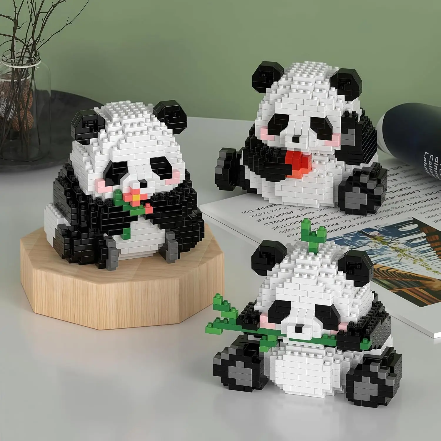 New Mini Building Blocks Panda Sets Cute Micro Mini Panda Building Bricks For Adults Micro Nano Bricks Perfect Party Favors For Teenagers(720 PCS)