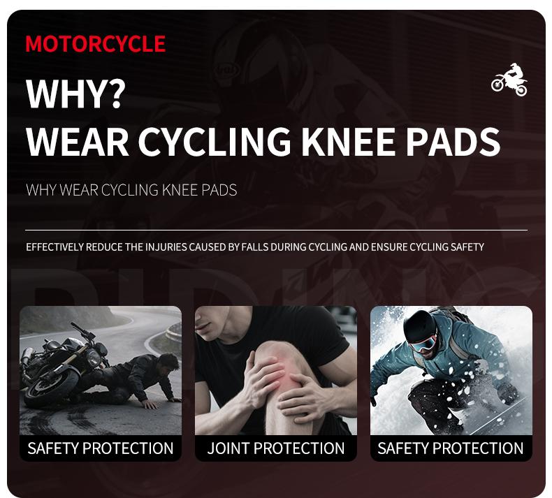 Vemar 4-Piece/Set Motorcycle Knee and Elbow Pads Set, Long Protective Gear for Cycling, Unisex Elbow Guards Knee Protector for Safety Motorbike Riding