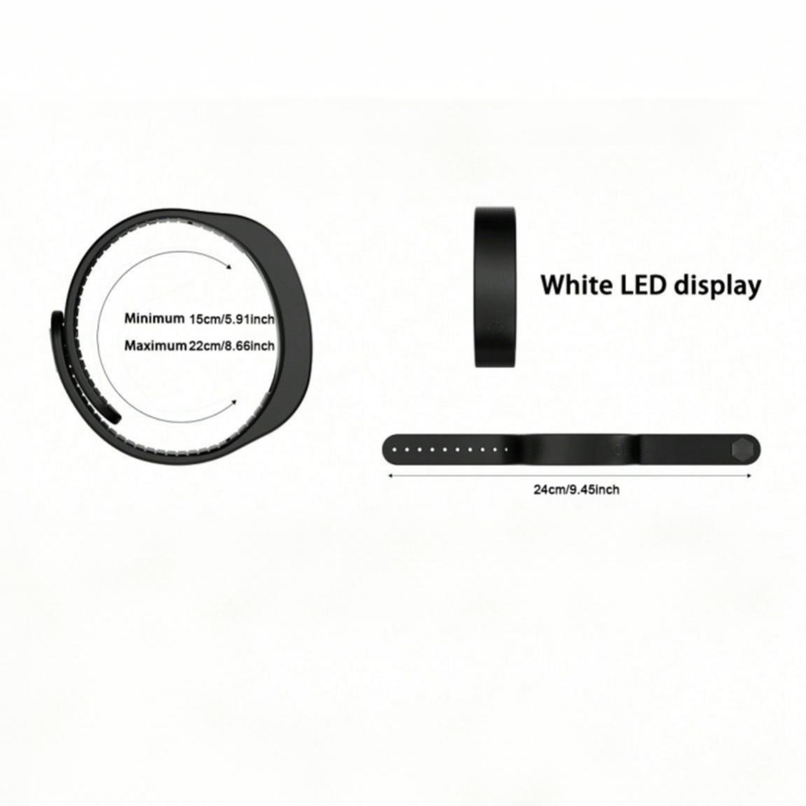 LED Fashion Smart Bracelet Unisex, Time Display, Vibration Alarm, Step Counter, Calorie Tracker, Sleep Monitor, Daily Wear