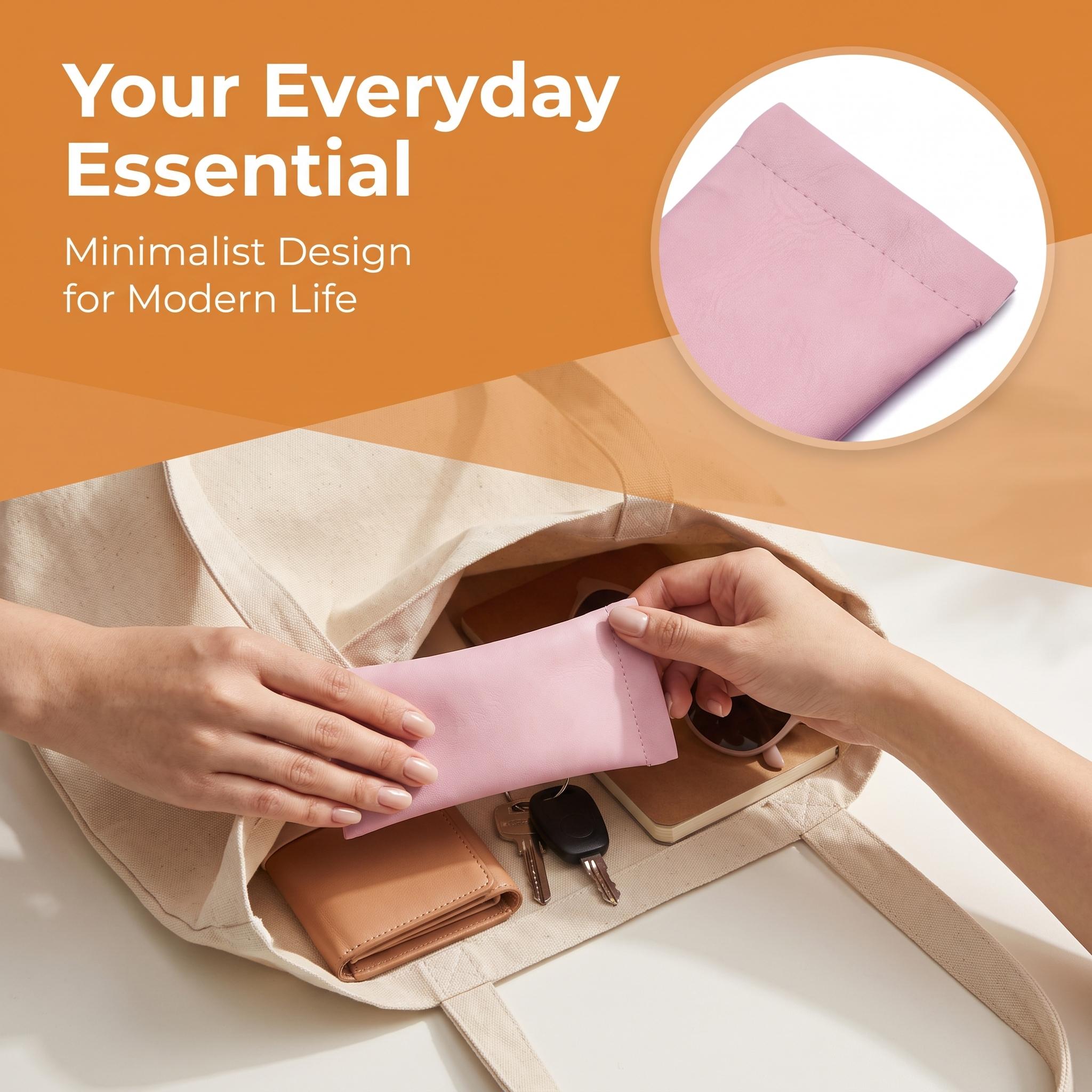 Mini Auto Closure Chaos Fixer Pouch Eyeglass Case Sunglasses Case Glasses Pouch Makeup Bag Cosmetic Bag Small Pouch Coin Purse Waterproof Protective Storage Organizer Lightweight Portable Soft Durable Travel Purse Handbag Gift for Women Men -YY0