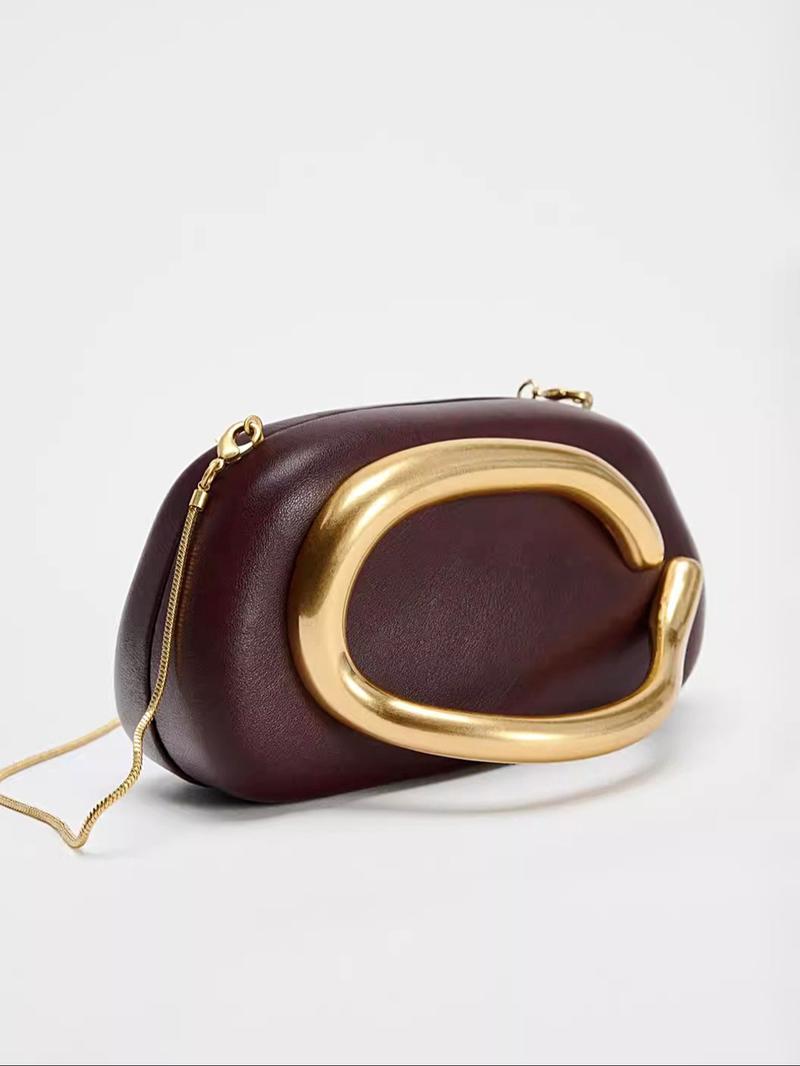 Women's Fashionable Solid Color Evening Bag, ElegantPU Leather Clutch Bag for Party, Trendy All-match &Exquisite Bag for Birthday Gift，Christmas Gift，Ideal Gift, Elegant Stylish Purse