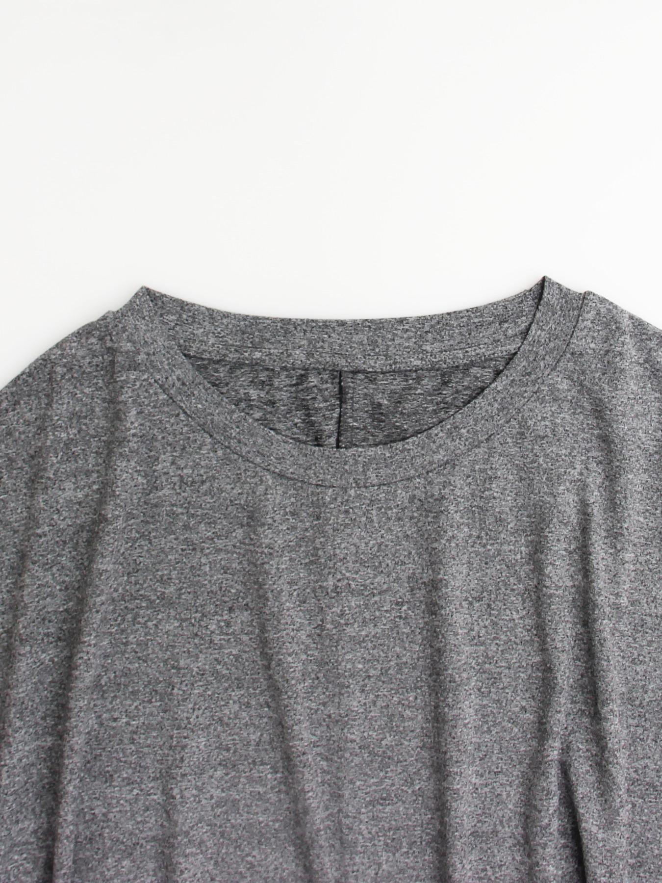 Women's Plain Pocket   Tee, Casual Short Sleeve T-shirt for Daily Wear, Ladies Loungewear Tops for All Seasons