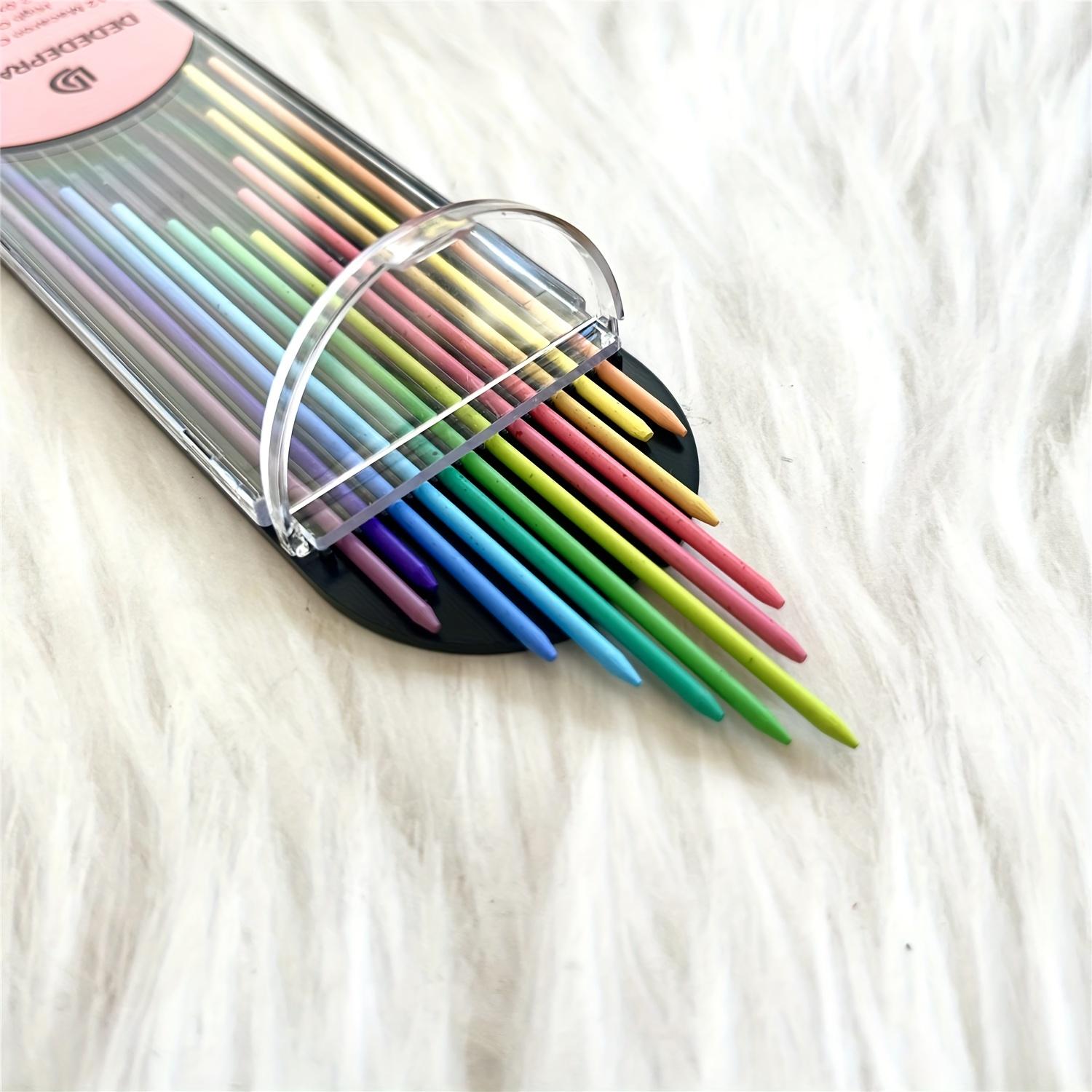 [Colored Lead Refills] Dededepraise 12/24 color 2.0mm lead.Standard,portrait,macaron,retro colored lead.Uniquely Colored Lead Refills.2.0mm lead Portable Packaging