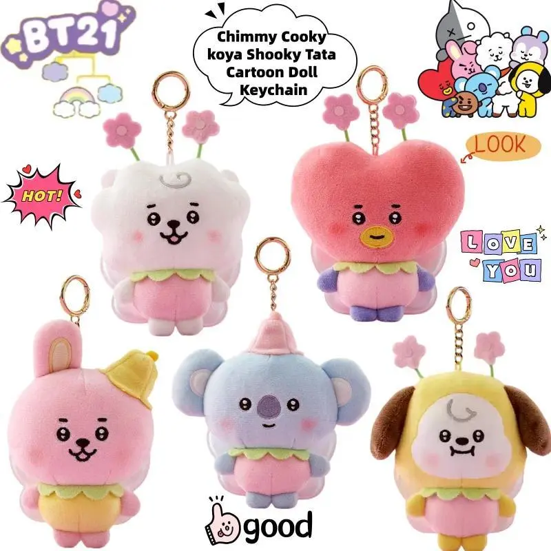 oya Shooky Tata Creative Anime Peripheral Cartoon Keychain Personality Cute Backpack Decorative Doll Pendant