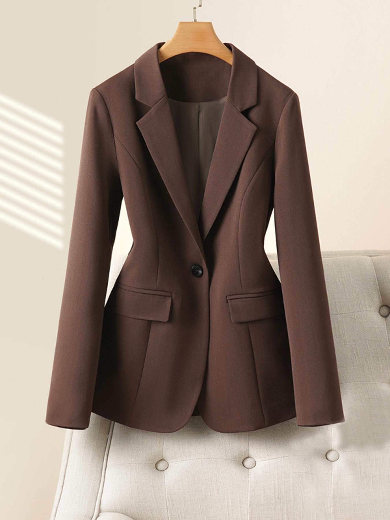 Women's Fashion Blazer Jacket, Professional Office Wear, Stylish Ladies Suit Coat, Elegant Workwear Outerwear for Women