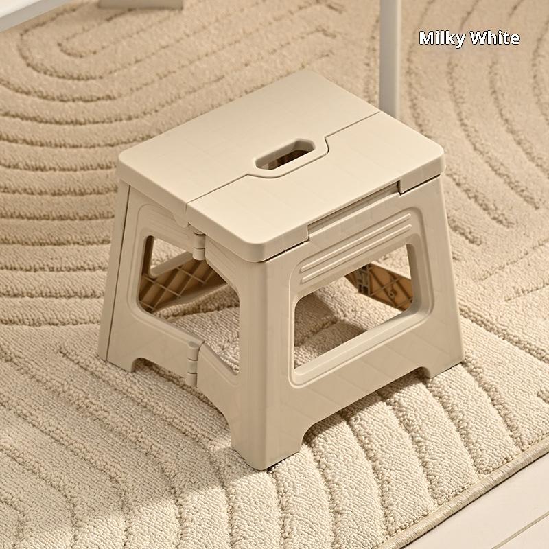 Foldable Ultra-Light Step Stool, Durable Adjustable Plastic Folding Chair, Portable Outdoor Travel Fishing Seat, Home Use Small Bench