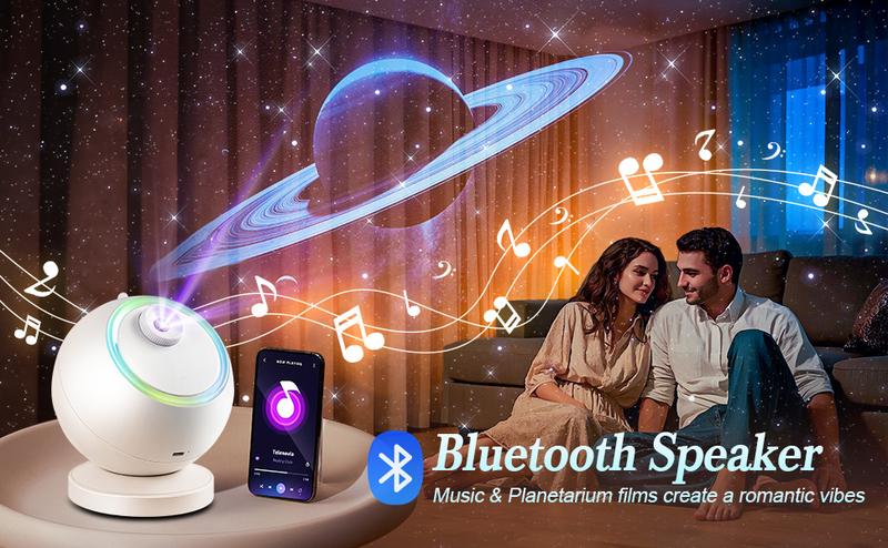 Planetarium Projector, HD Film Galaxy Projector for Bedroom, Rechargeable Star Projector Galaxy Light with 15Music&Bluetooth, SpaceProjector with Timer,Moon Light Lamp for Bedroom Decor Planetarium Projector, HD Film Galaxy Projector for Bedroom, Rechargeable Star Projector Galaxy Light with 15Music&Bluetooth, SpaceProjector with Timer,Moon Light Lamp for Bedroom Decor