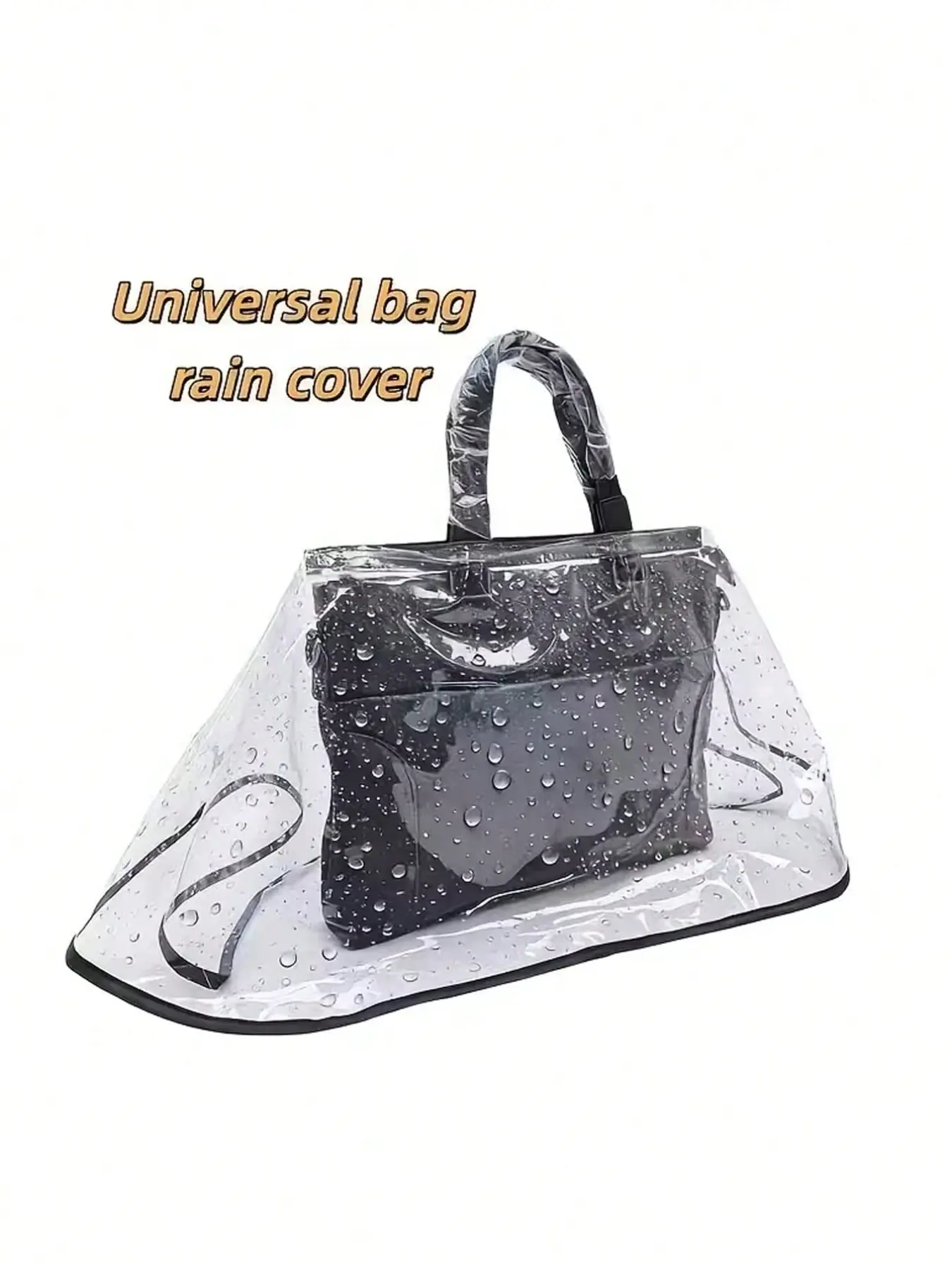 Transparent Rain Cover for Handbags, Waterproof Dustproof Universal Design, Ideal for Backpacks, Perfect Gift for Graduation and School Start