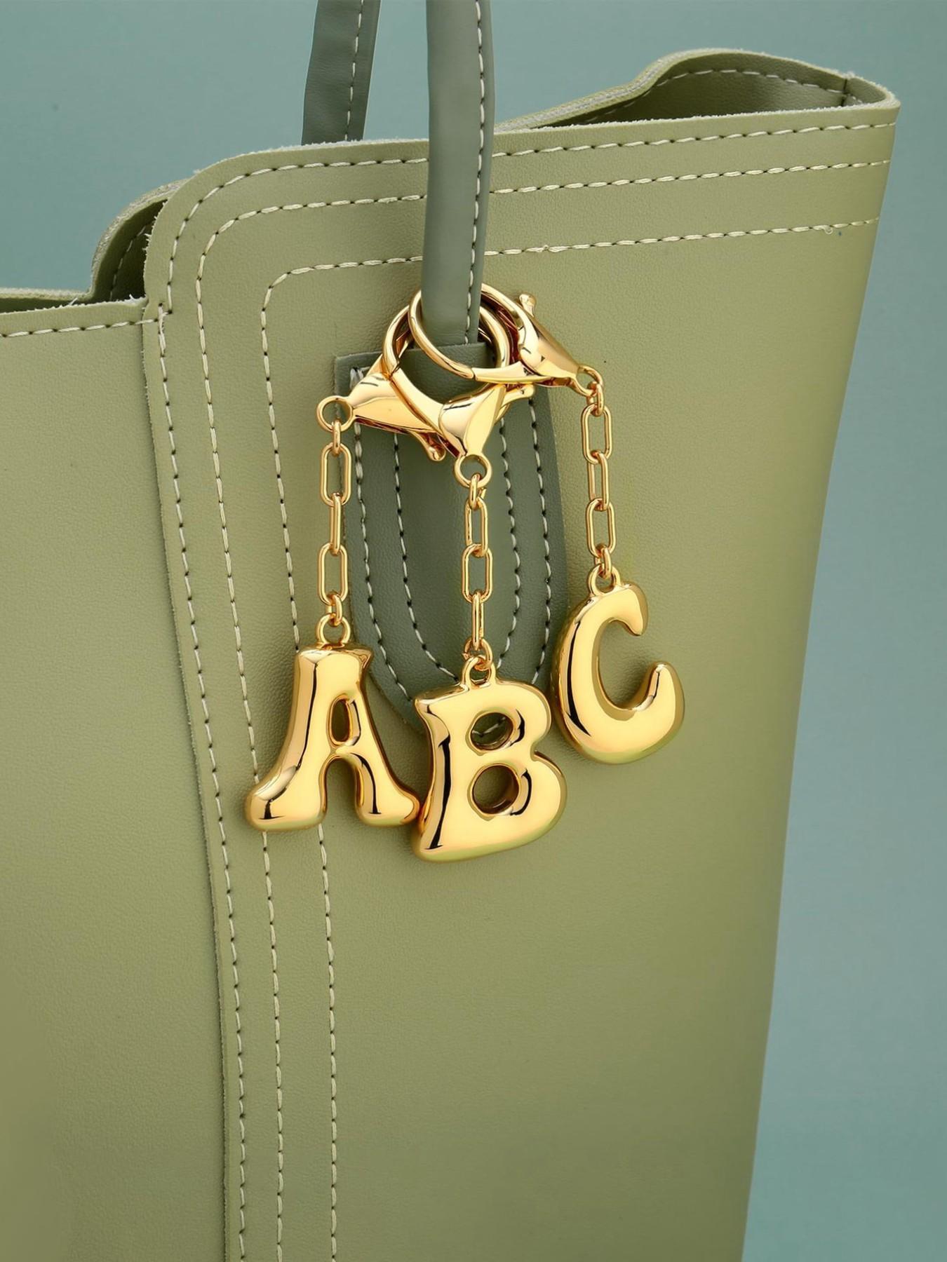 Fashion Letter Keychain, 26 Letters Bag Keychain, Perfect Gift for Women, Stylish Handbag Keychain, Ideal for Gifts