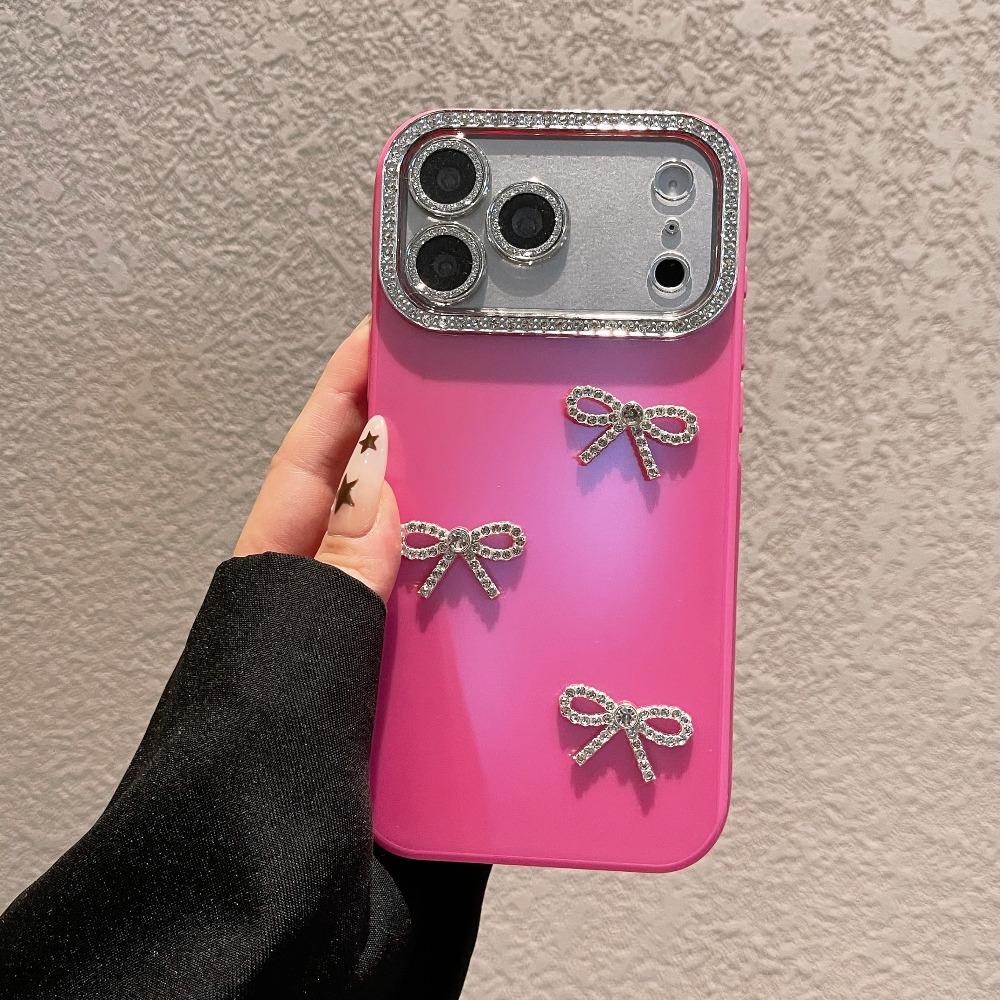 New Limited-Edition Luxury Diamond-Encrusted Large Window Phone Case For iPhone 17 16 15 14 13 Pro Max – Exquisite Butterfly-Inspired Shock-Resistant Protective Case