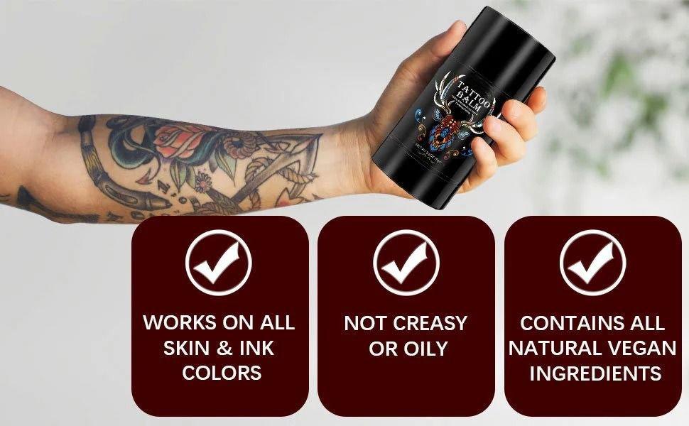 Tattoo Aftercare Butter Balm 2.6oz Natural Organic Tattoo Cream Moisturizer For Old & New Tattoo Healing Brighten Enhance Ink Color