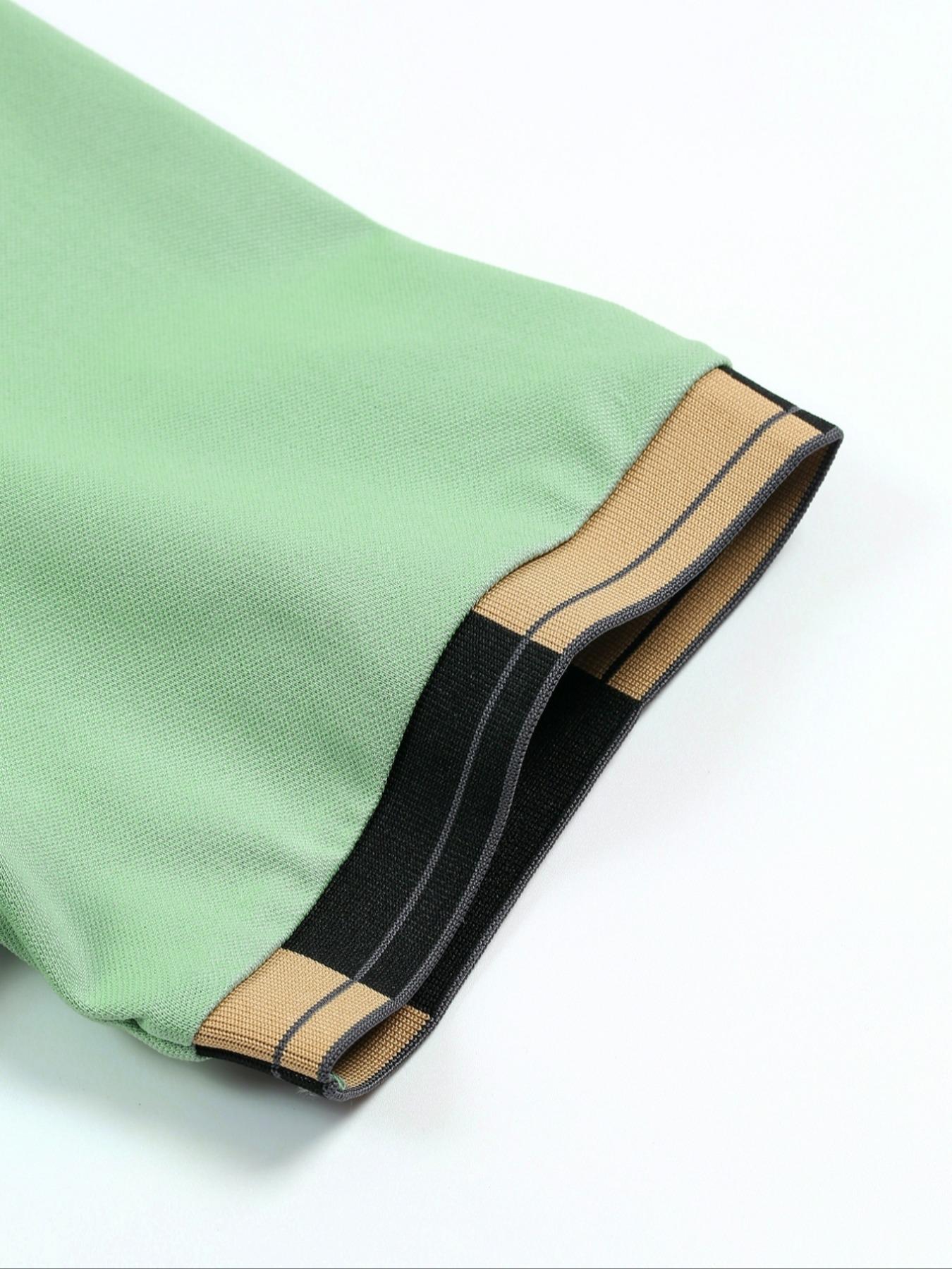 Hh4946 Zavetti Canada Logo Print Men's Polo Shirt, Elastic Casual Breathable Four-Season Comfortable Durable High-End Polo