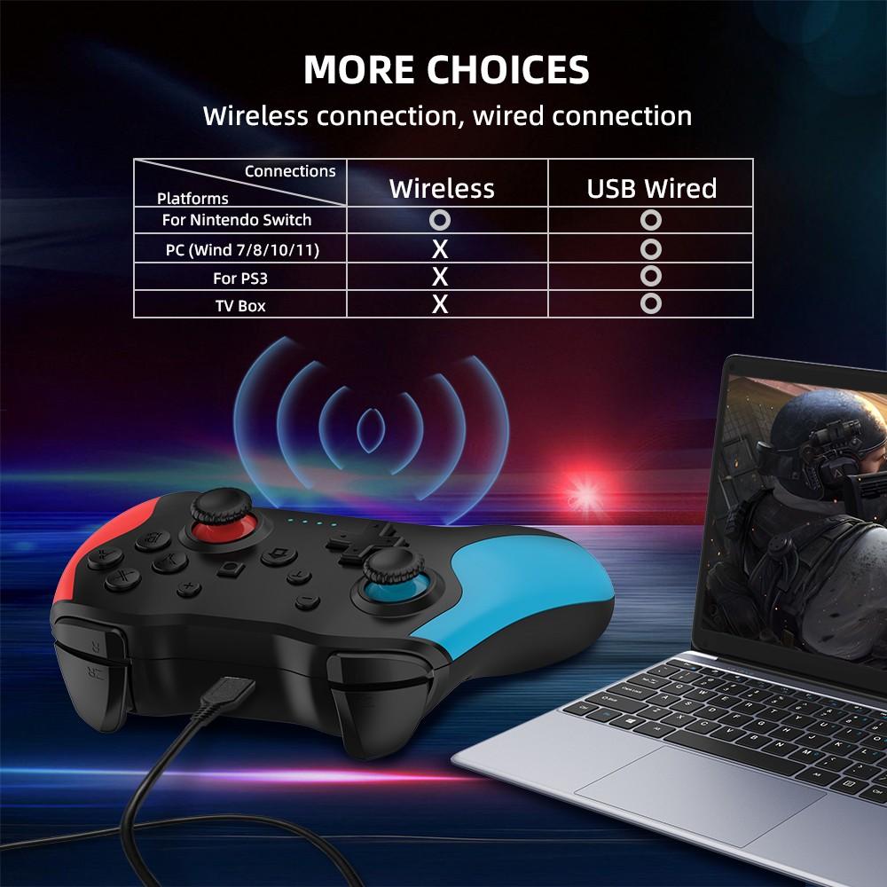 Wireless Bluetooth-compatible Game Controller, Universal Controller, Dual Vibration Joystick for Nintendo Ps3 PC Windows, Perfect Gaming Handle for Console Enthusiasts