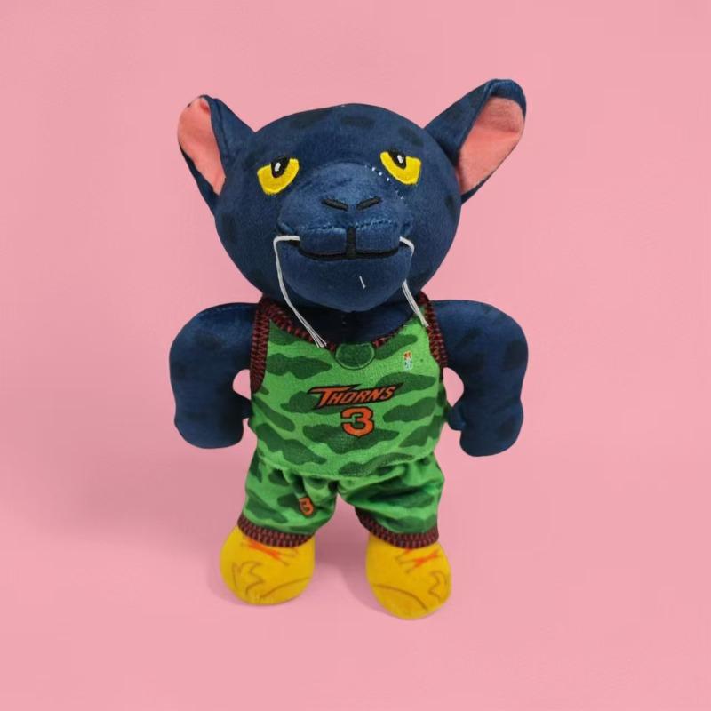 Cute Sports‑Team‑Style Creature Plushies, Sound‑Free Cartoon Monster Doll Collection gift