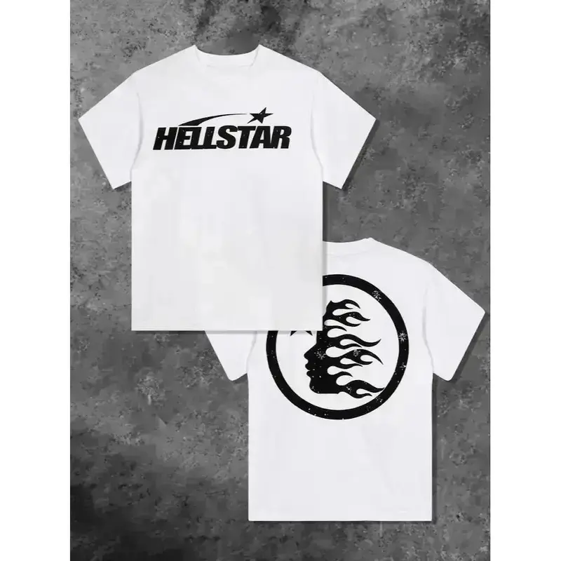 Men's Edgy Flame Graphic Short-Sleeve Tshirt - Casual Vibe Urban Aesthetic Streetwear Top, Cargo-Inspired Design