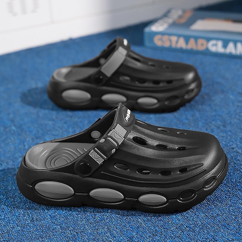 Classic Thick Sole Cloud Slippers for Men and Women, Casual Eva Material, All Seasons, Solid Pattern, Less Than Ankle Height