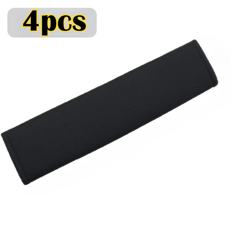 4-Pack Fabric Car Safety Belt Shoulder Pads, Comfortable Pressure Relief, Sweat-Absorbing, Anti-Chafing, Backpack Shoulder Pad Protector