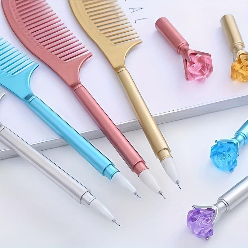 Cute Student Comb Pen Set, High-Quality Water-Based Pens, Fun Office Stationery Gel Pens, Ideal Signature Pen & Gift