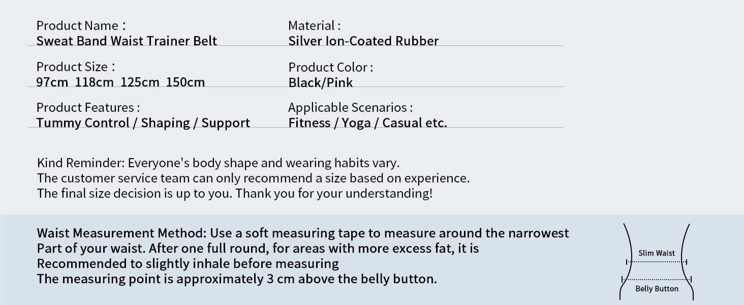 LALAHIGH Sweat Waist Belt: Abdominal Training, Sweat Activation, Targeted Fat Burning, Slimming Effect, Visible Waistline Transformation