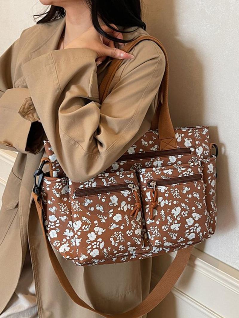 Women's Strawberry Pattern Tote Bag, Large Capacity Shoulder Bag for Daily Used, Casual Shopping Bag, Casual Trendy Versatile High-quality Daily Commuting Bag, Girl Fashionable Bag