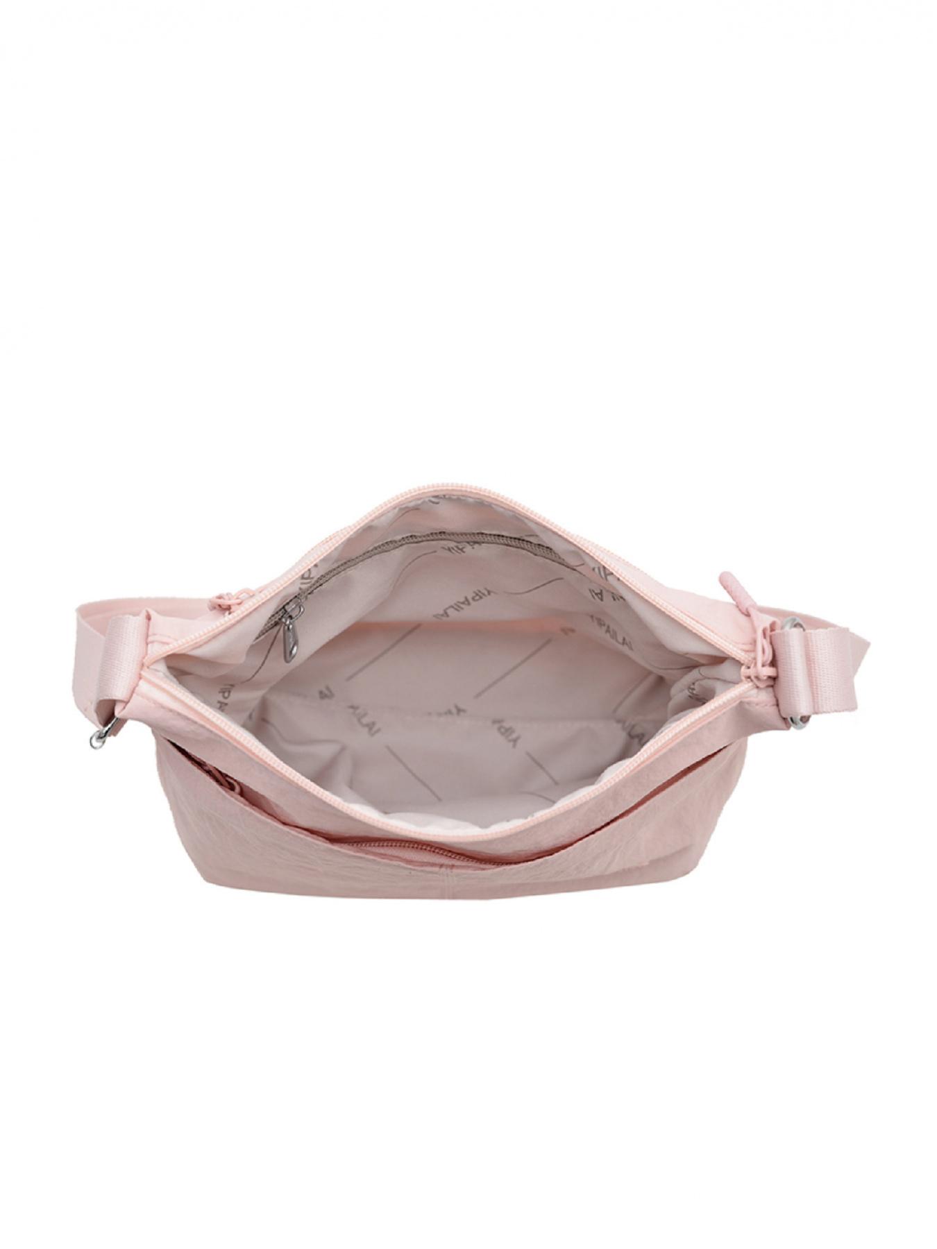 Casual Lightweight Mid-Age Mom Bag, Handbag Shoulder Purse, Multi-Layer Shoulder Bag, Solid Color Zipper Closure Crossbody Bag, Crossbody Messenger Bag, Stylish Daily Use Accessory