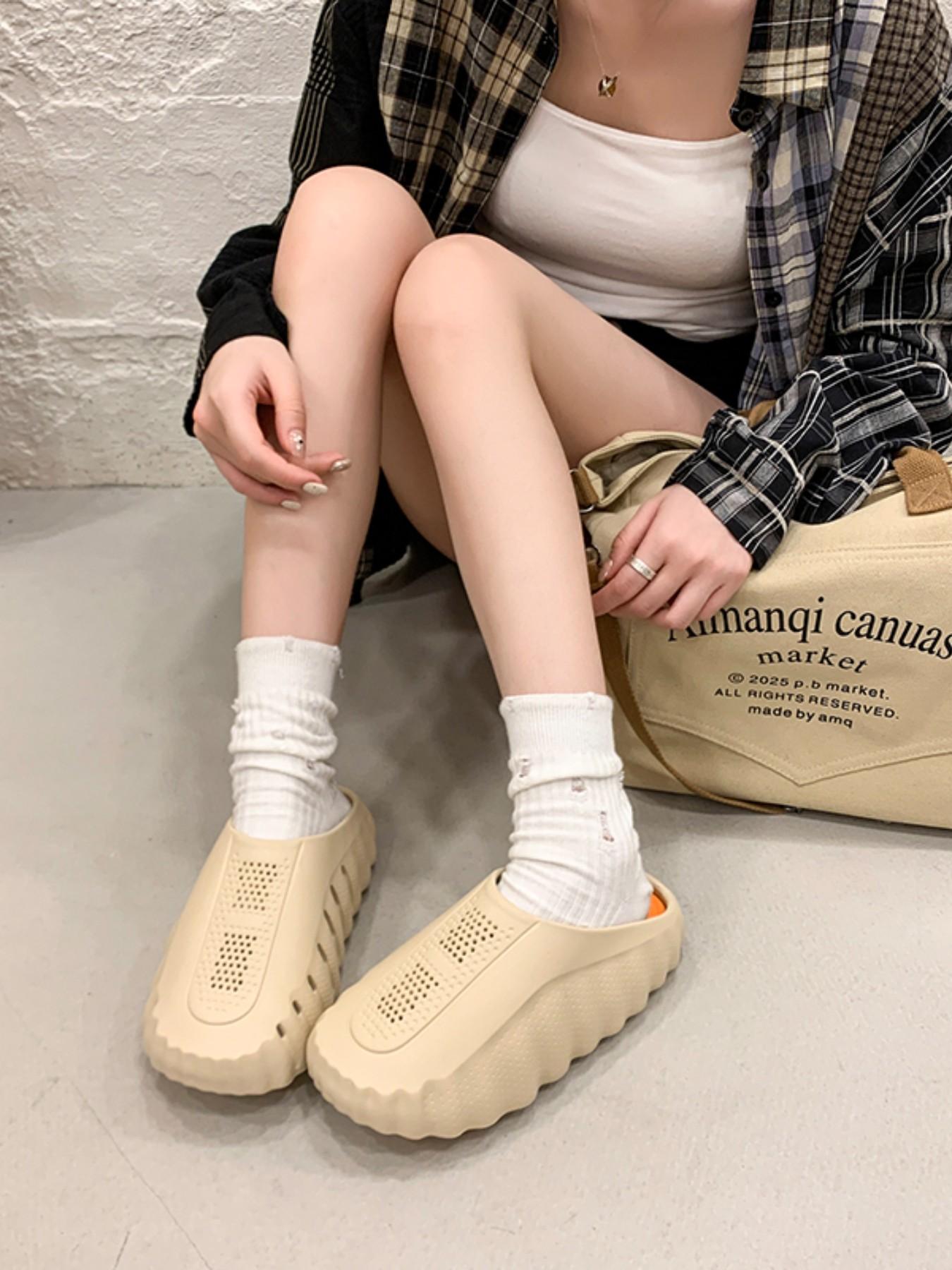 2026 Style Massage Slippers, Couples' Comfortable Soft Outdoor Sports Shoes, Men's Toe-Over Slippers, All Seasons Eva Material