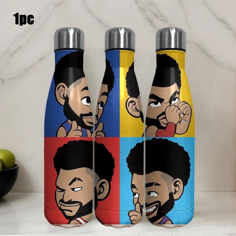 1pc Cute Cartoon Insulated Cup, Vacuum Dual-Layer Stainless Steel, Long-Lasting Heat and Cold, Portable Coffee Cup for Office and Travel