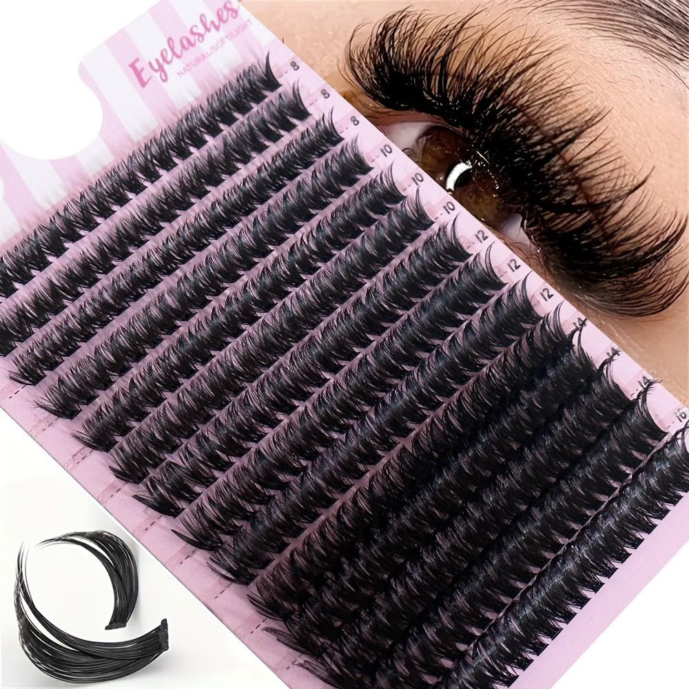 Luxurious Russian Cat Eye False Lashes, 280 Pcs, D-Shape Curl, Lightweight and Soft, Reusable, Ideal Gift