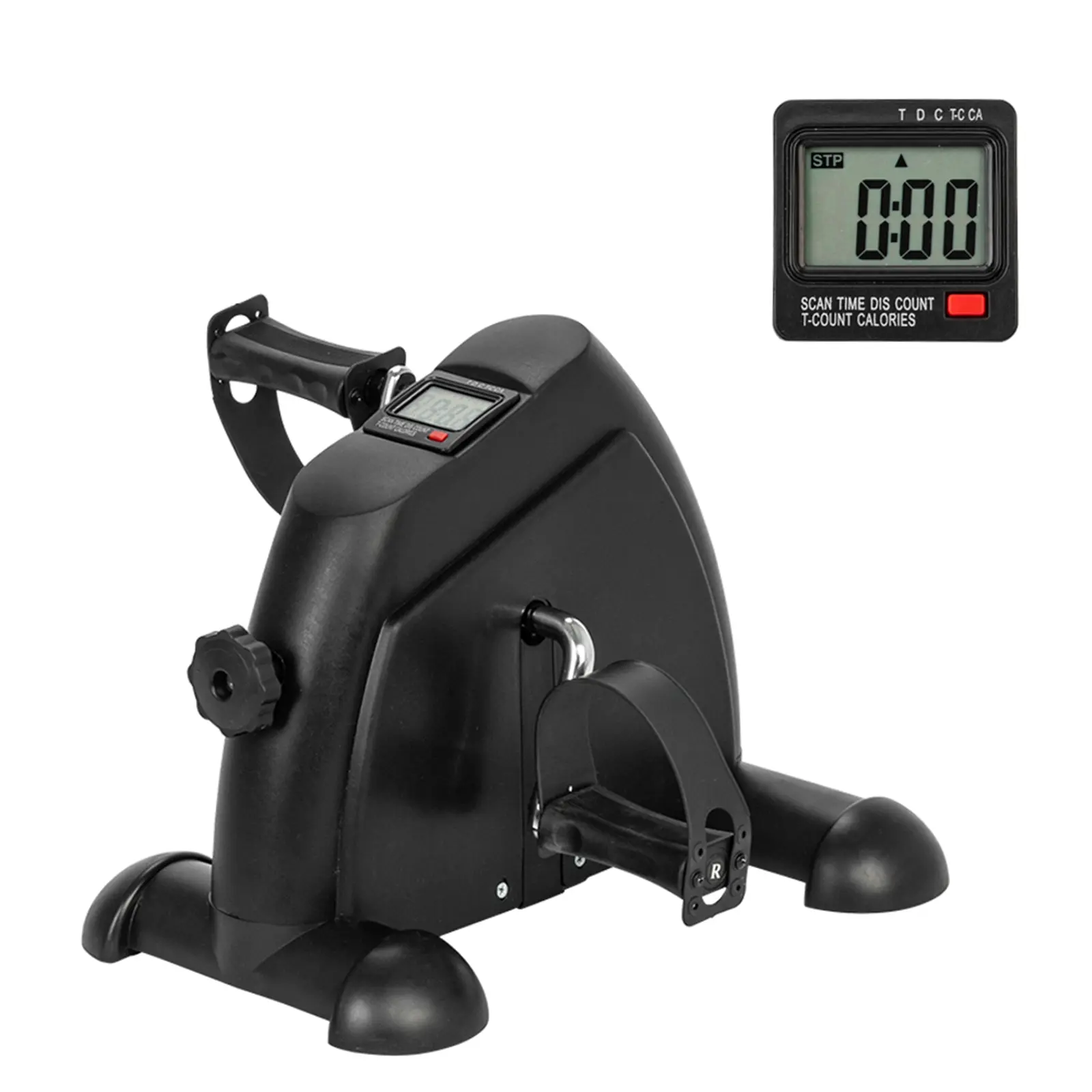 Home Hands and Feet Mini Exercise Bike, Portable Under Desk Pedal Exerciser with Digital Display for Indoor Fitness Workout